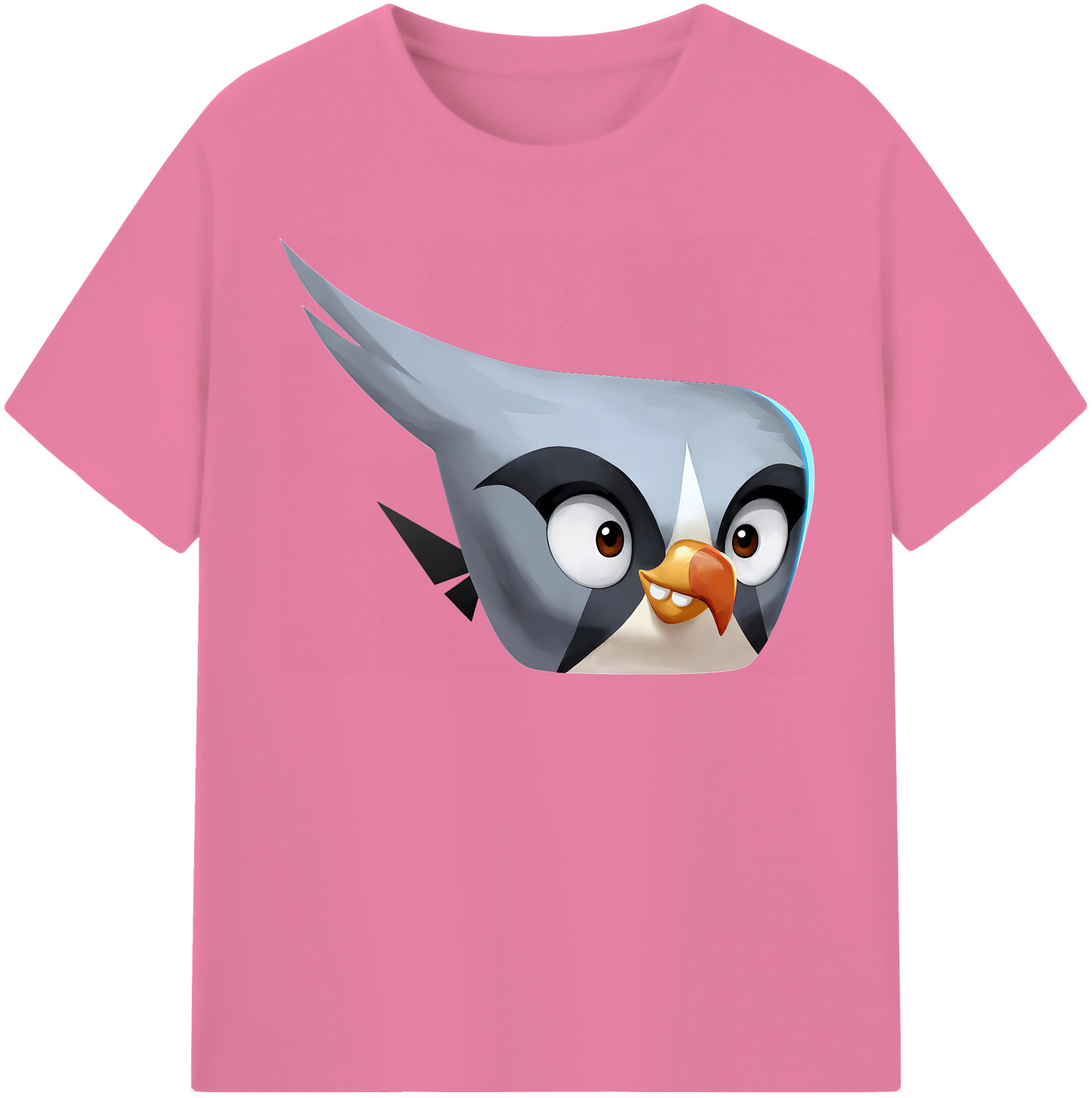 （画像用） Angry Birds アングリーバード 綿100％半袖Tシャツ（フロントプリント）